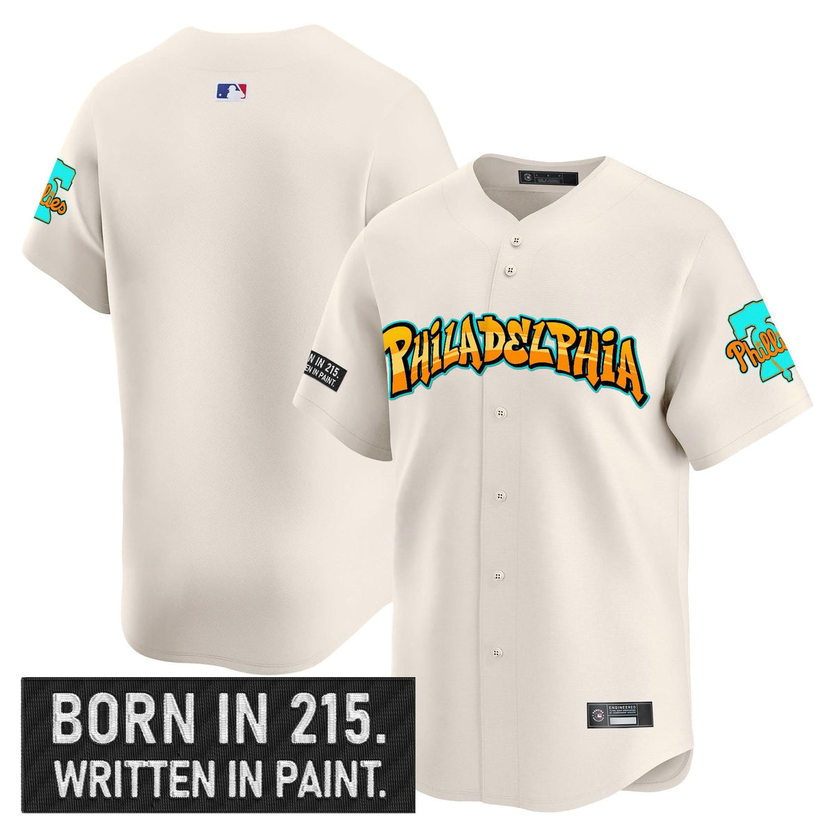 Philadelphia Phillies 'Graffiti Broad Street Edition 'Vapor Premier Limited Jersey V2 - Stitched