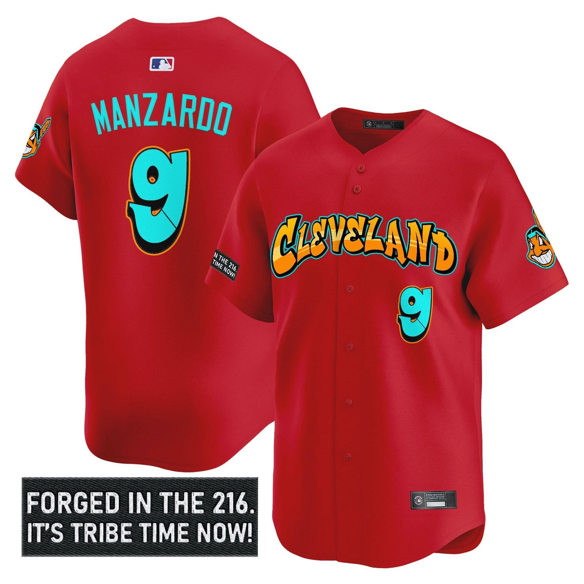 Cleveland Indians 'Graffiti 216 Ink Edition' Vapor Premier Limited Jersey - Stitched