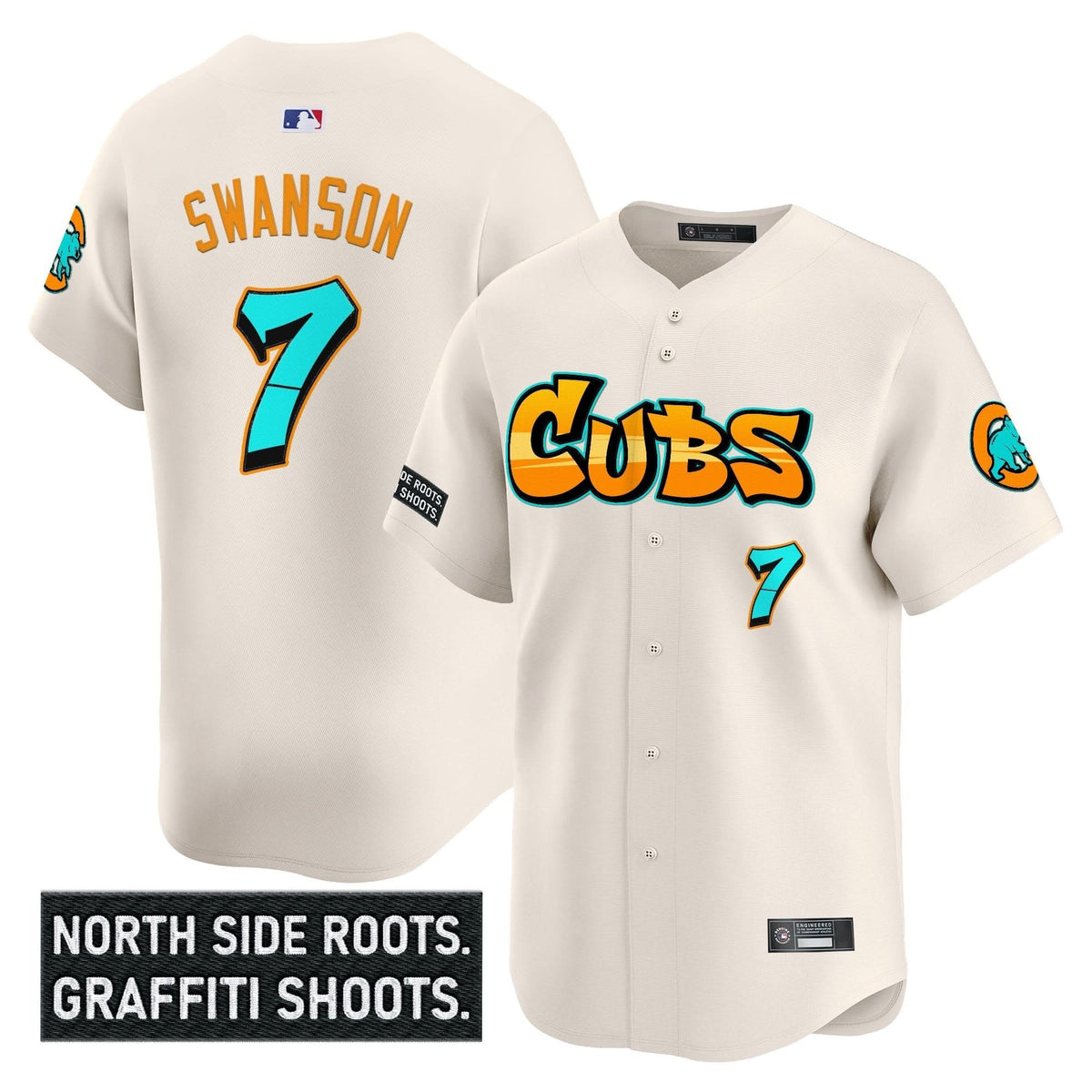 Chicago Cubs 'Graffiti North Side Edition' Vapor Premier Limited Jersey - Stitched