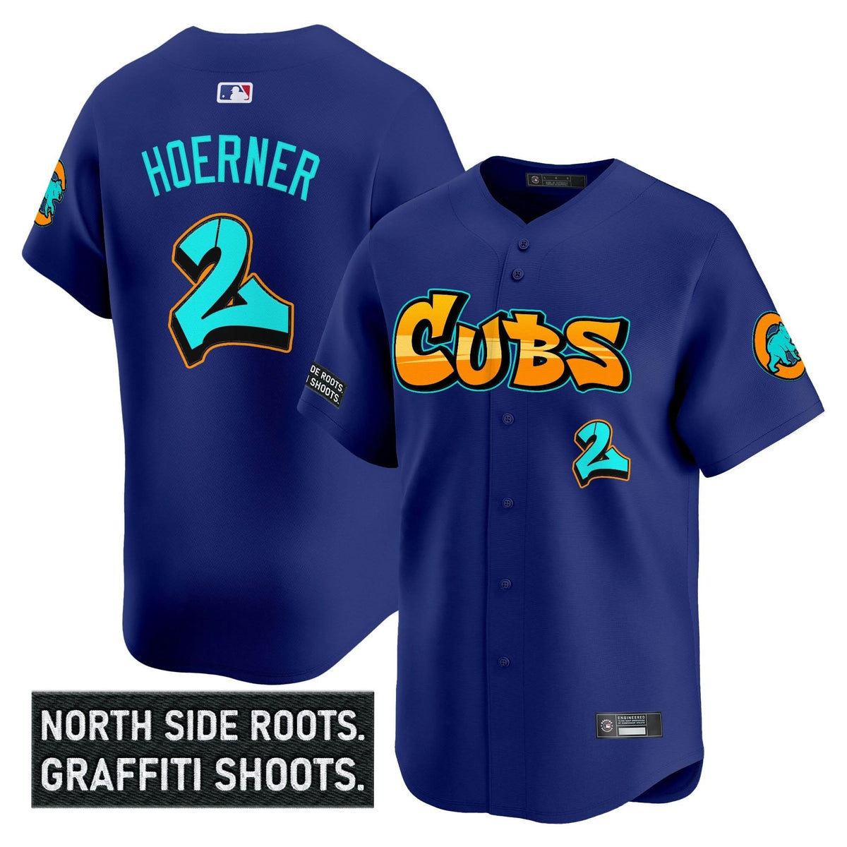 Chicago Cubs 'Graffiti North Side Edition' Vapor Premier Limited Jersey - Stitched