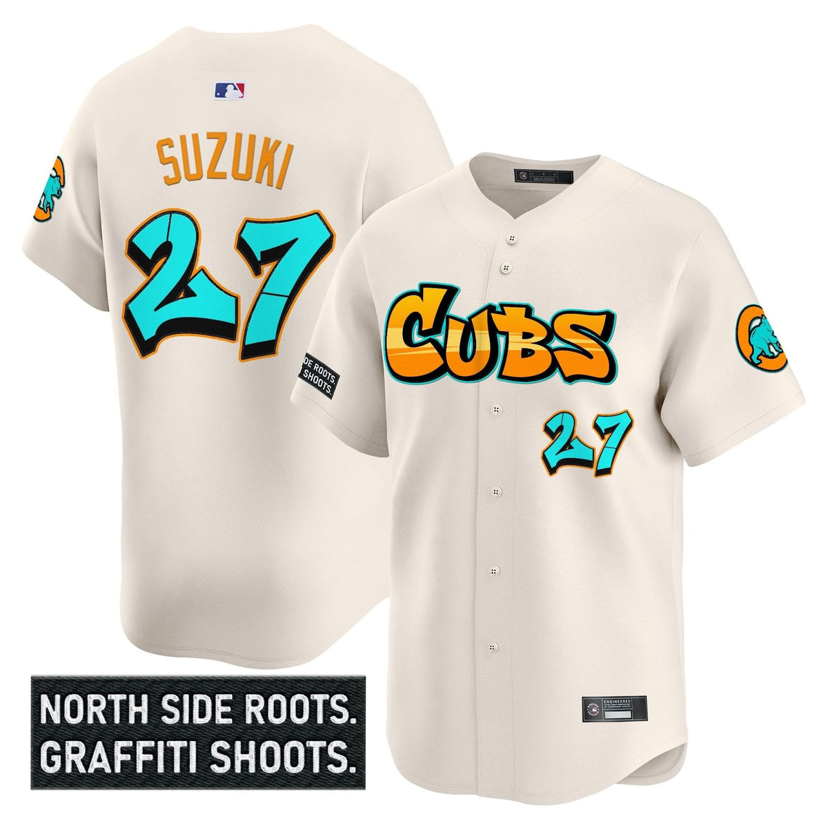 Chicago Cubs 'Graffiti North Side Edition' Vapor Premier Limited Jersey - Stitched