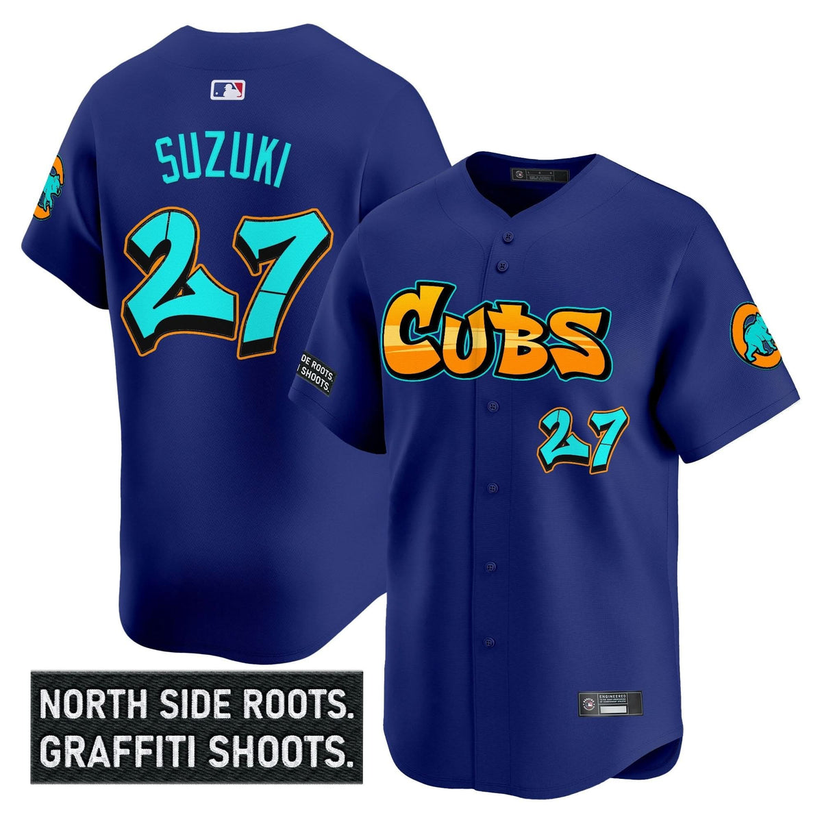 Chicago Cubs 'Graffiti North Side Edition' Vapor Premier Limited Jersey - Stitched