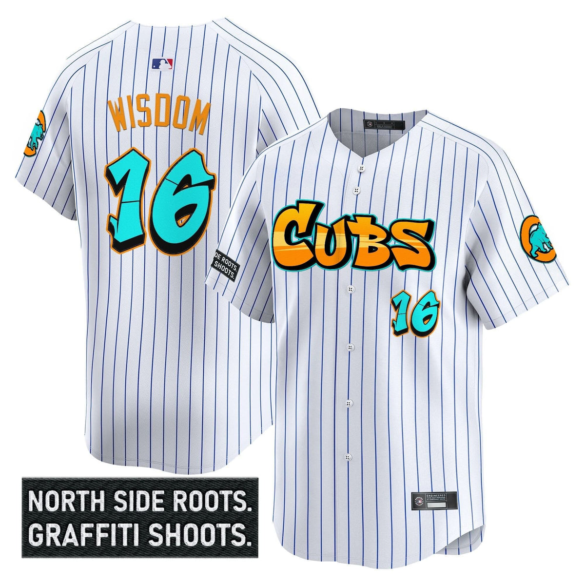 Chicago Cubs 'Graffiti North Side Edition' Vapor Premier Limited Jersey - Stitched
