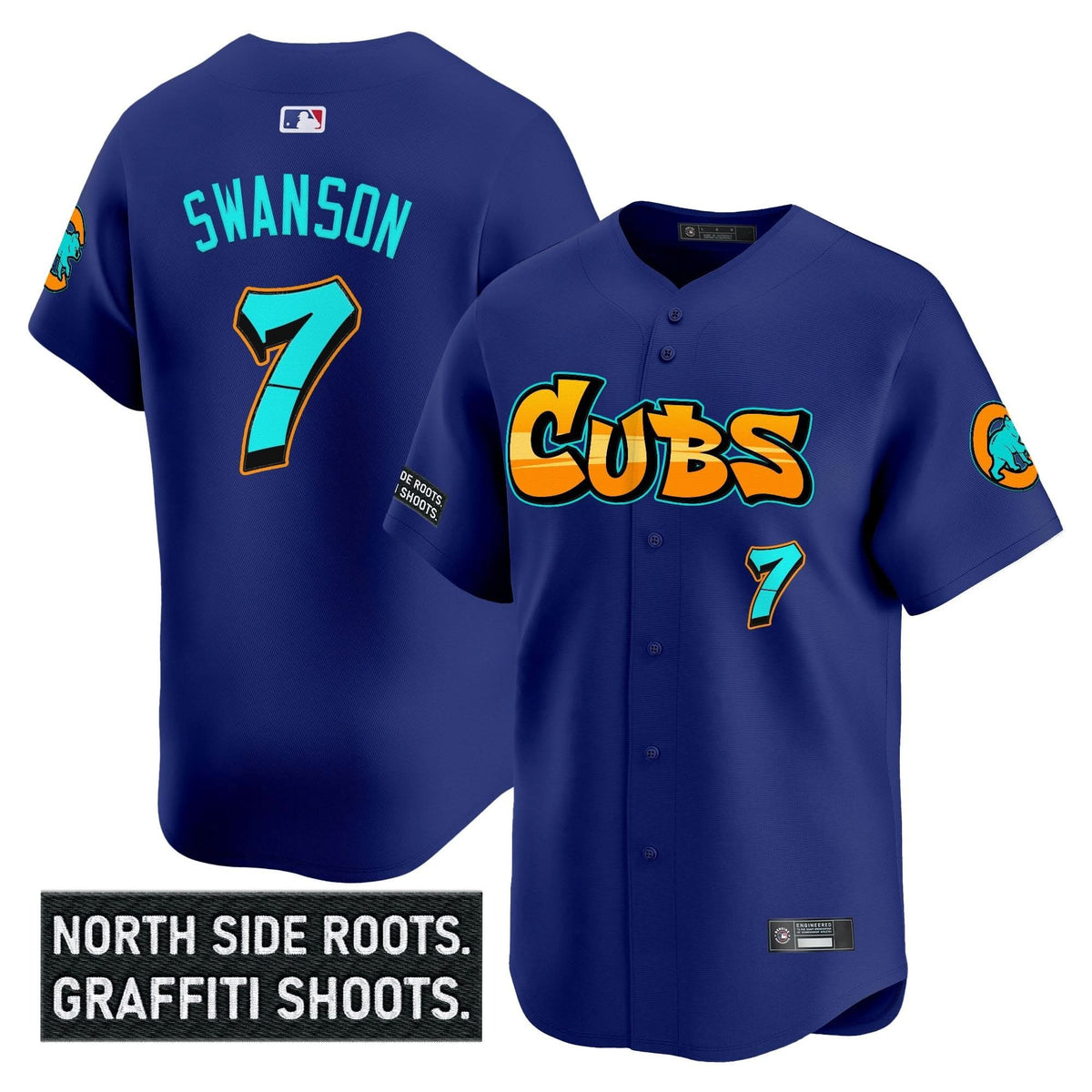 Chicago Cubs 'Graffiti North Side Edition' Vapor Premier Limited Jersey - Stitched