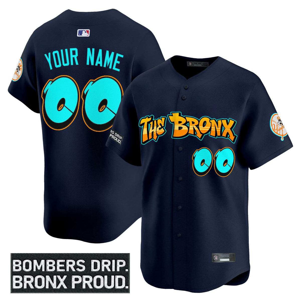 New York Yankees 'Graffiti Bronx Bombers Edition' Vapor Premier Limited Custom Jersey - Stitched