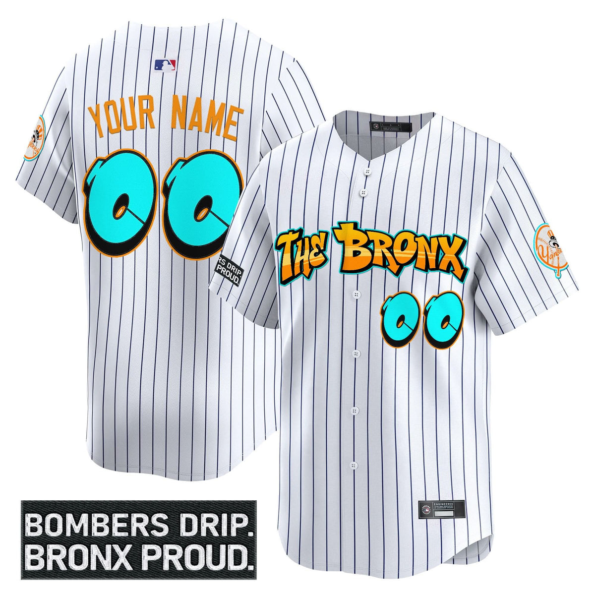 New York Yankees 'Graffiti Bronx Bombers Edition' Vapor Premier Limited Custom Jersey - Stitched