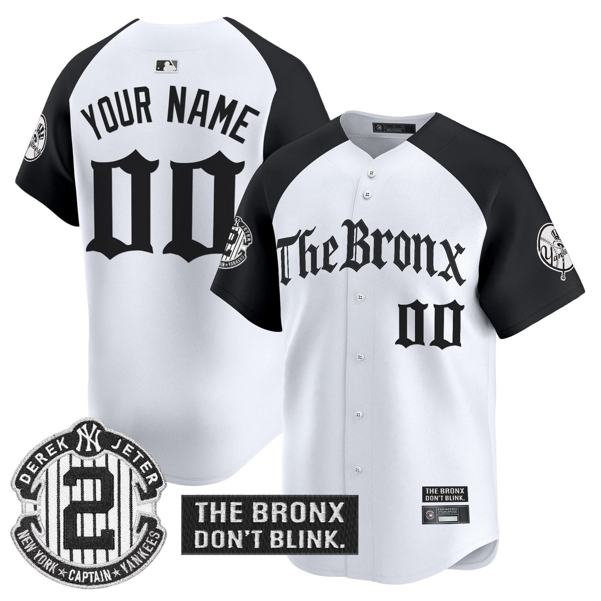 New York Yankees 'The Bronx - Gothic Ink Drop Edition' Vapor Premier Limited Custom Jersey - Stitched