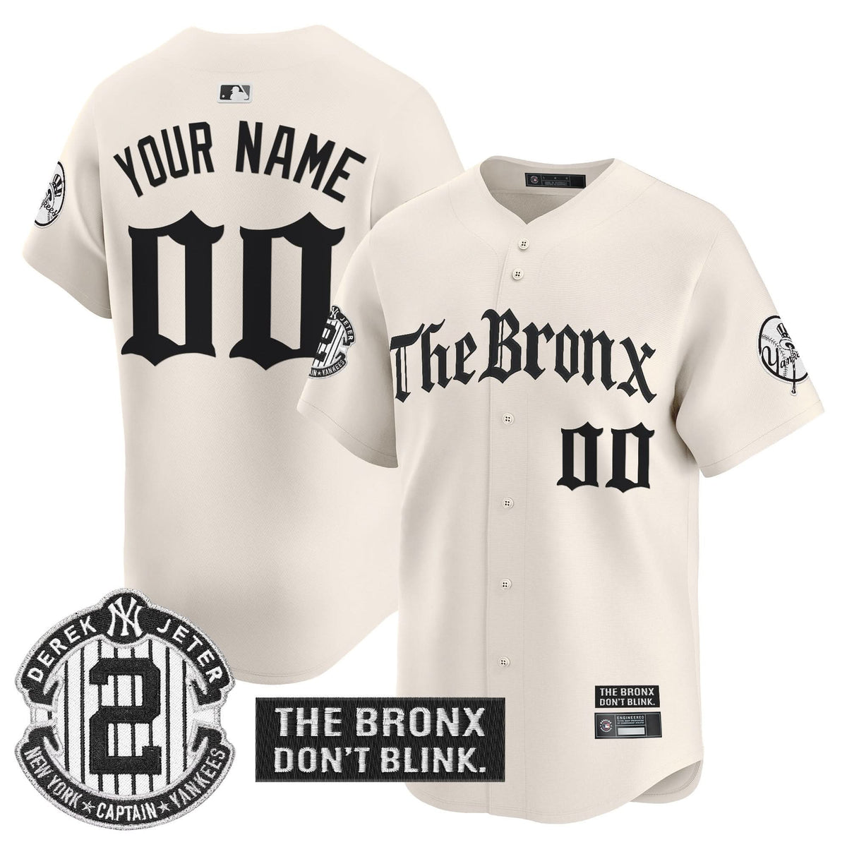 New York Yankees 'The Bronx - Gothic Ink Drop Edition' Vapor Premier Limited Custom Jersey - Stitched