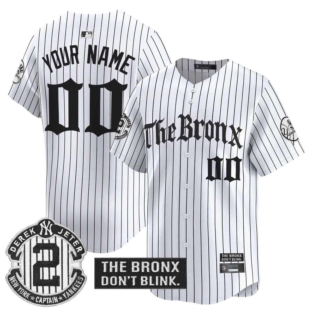 New York Yankees 'The Bronx - Gothic Ink Drop Edition' Vapor Premier Limited Custom Jersey - Stitched