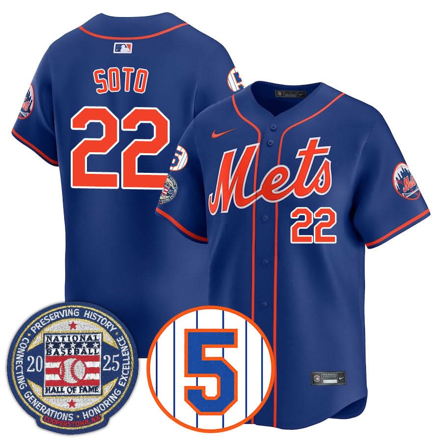 New York Mets Number Retirement & Hall of Fame Gold Jersey - Stitched
