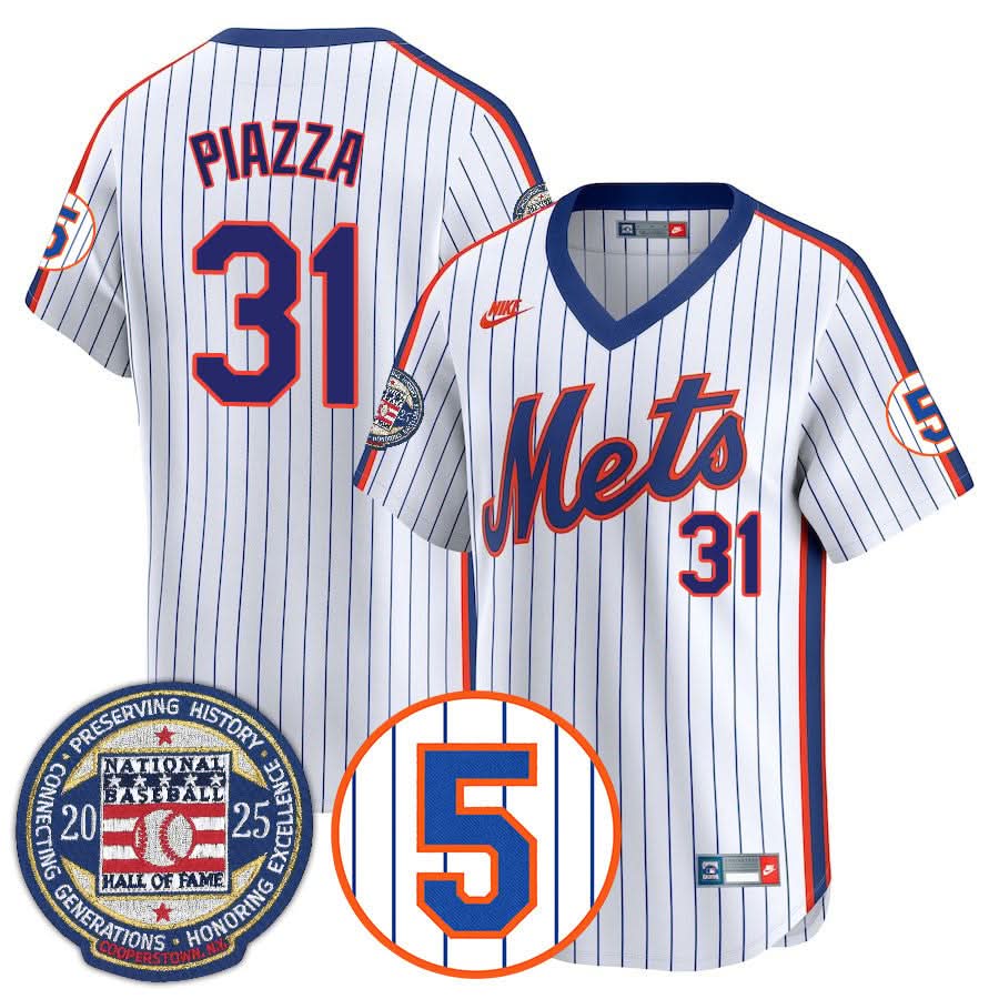 New York Mets Number Retirement & Hall of Fame Gold Jersey - Stitched