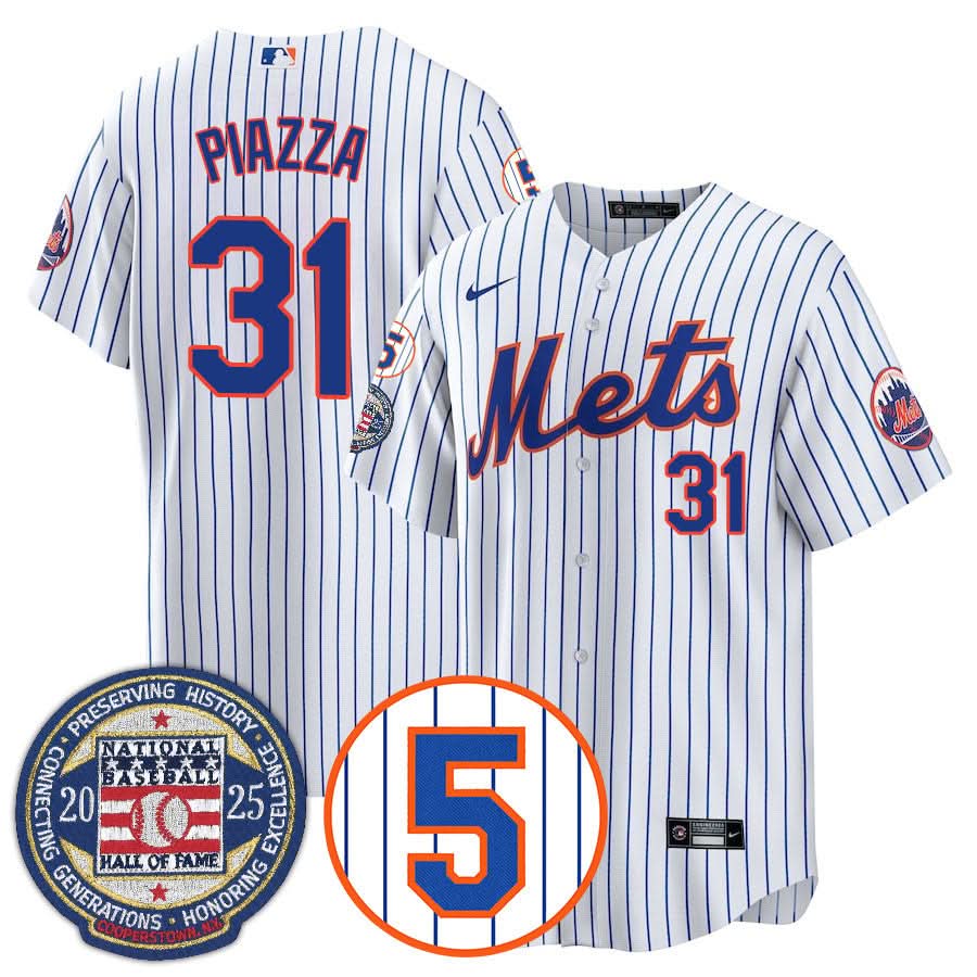 New York Mets Number Retirement & Hall of Fame Gold Jersey - Stitched