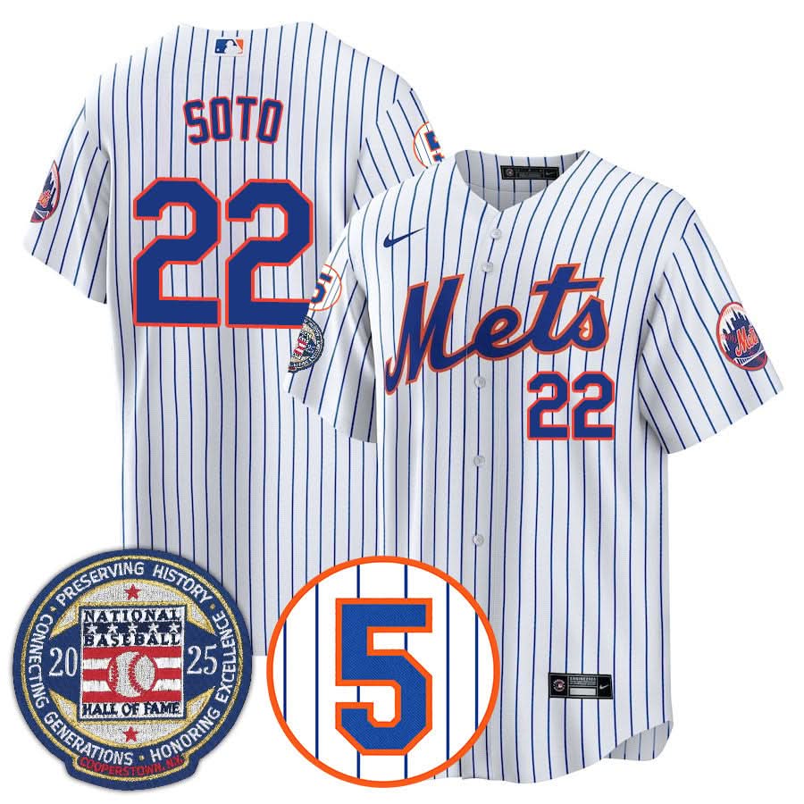 New York Mets Number Retirement & Hall of Fame Gold Jersey - Stitched