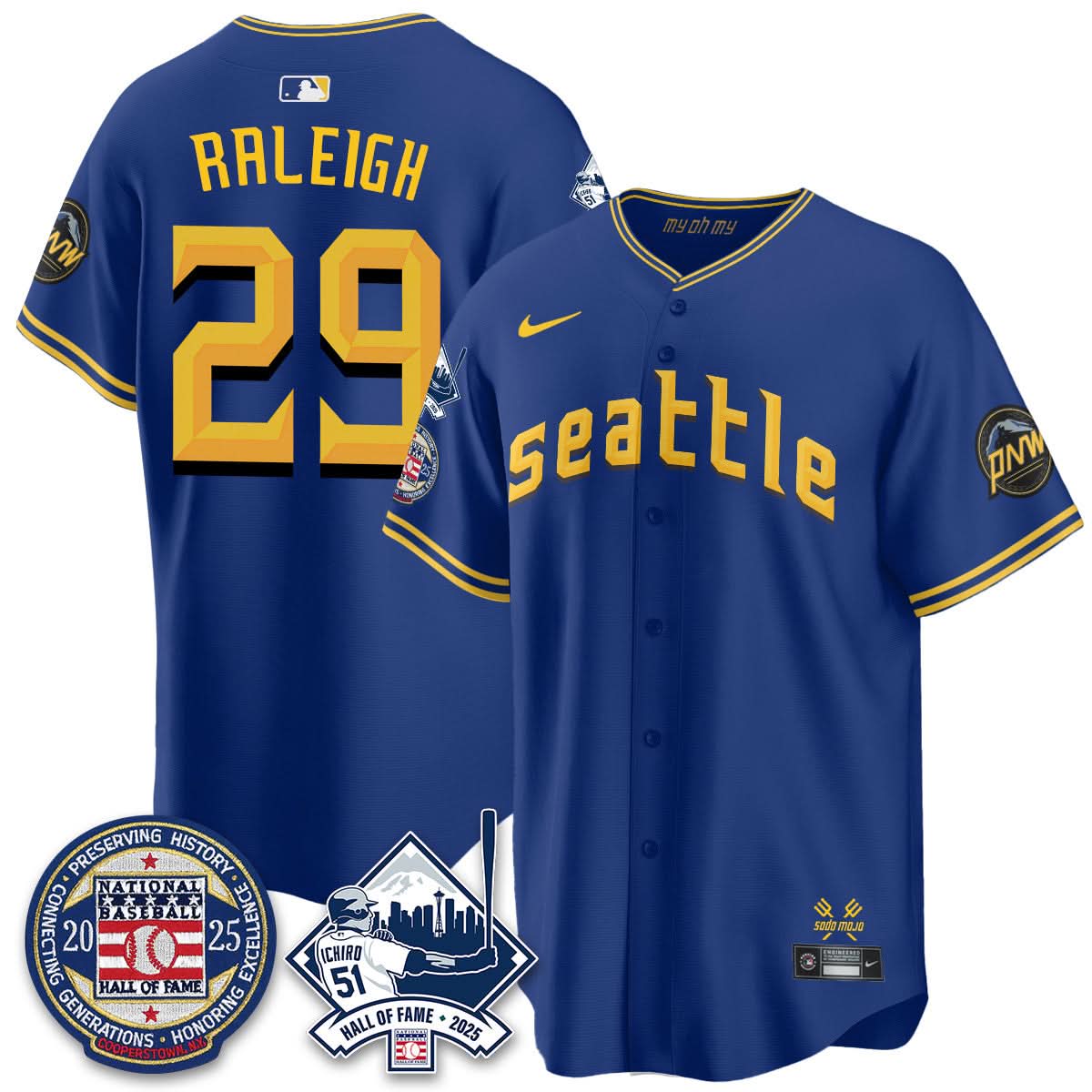 Seattle Mariners Ichiro Number Retirement Jersey V2 - Stitched