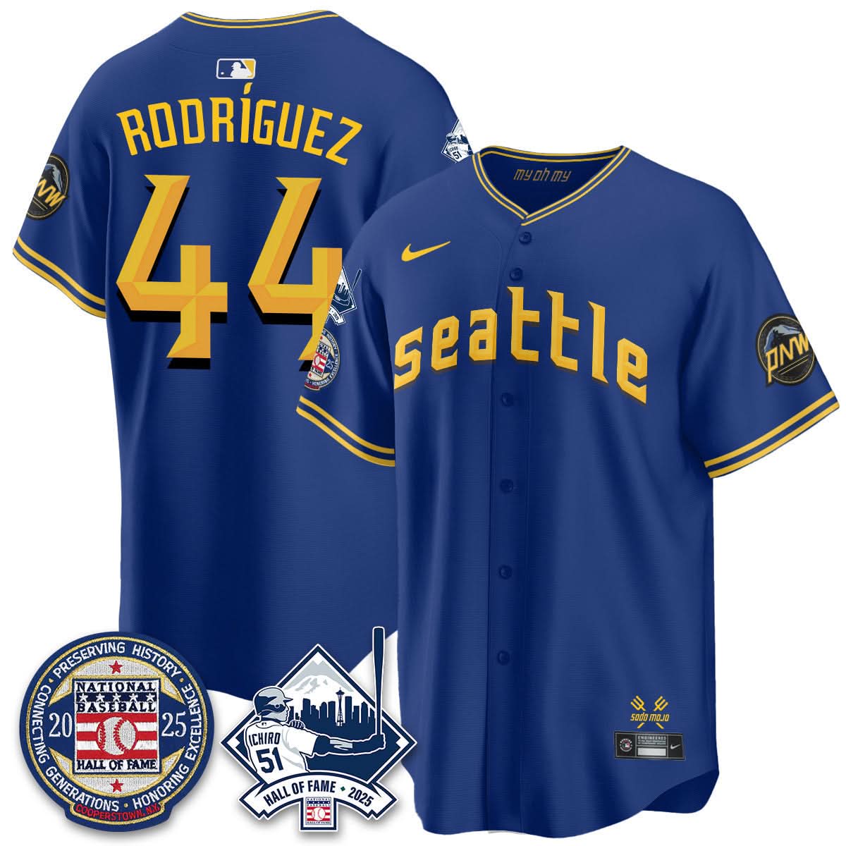 Seattle Mariners Ichiro Number Retirement Jersey V2 - Stitched