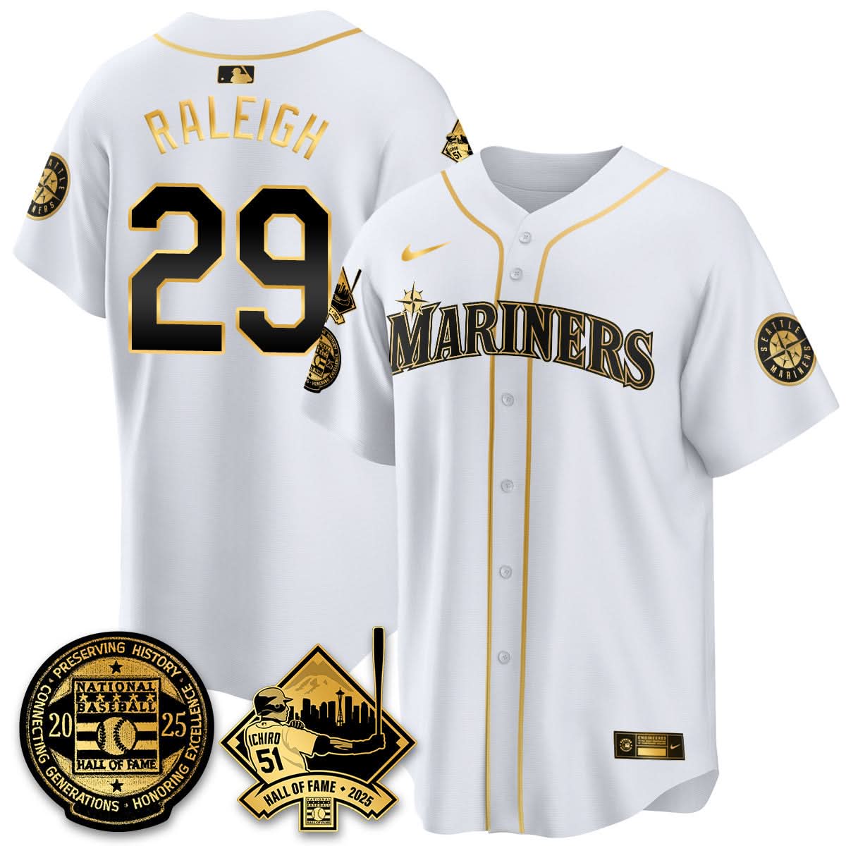 Seattle Mariners Ichiro Number Retirement Jersey V2 - Stitched