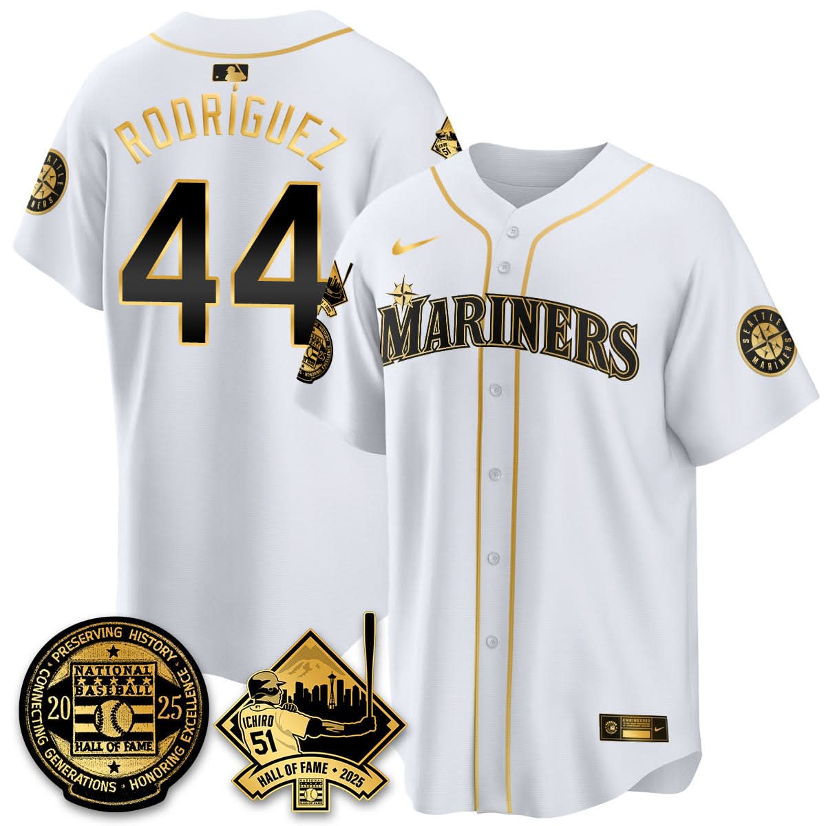 Seattle Mariners Ichiro Number Retirement Jersey V2 - Stitched
