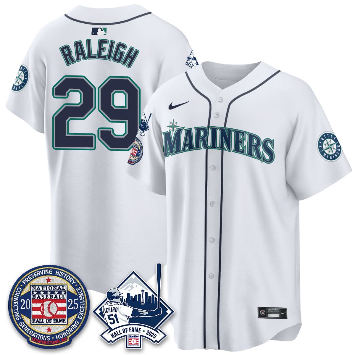 Seattle Mariners Ichiro Number Retirement Jersey V2 - Stitched