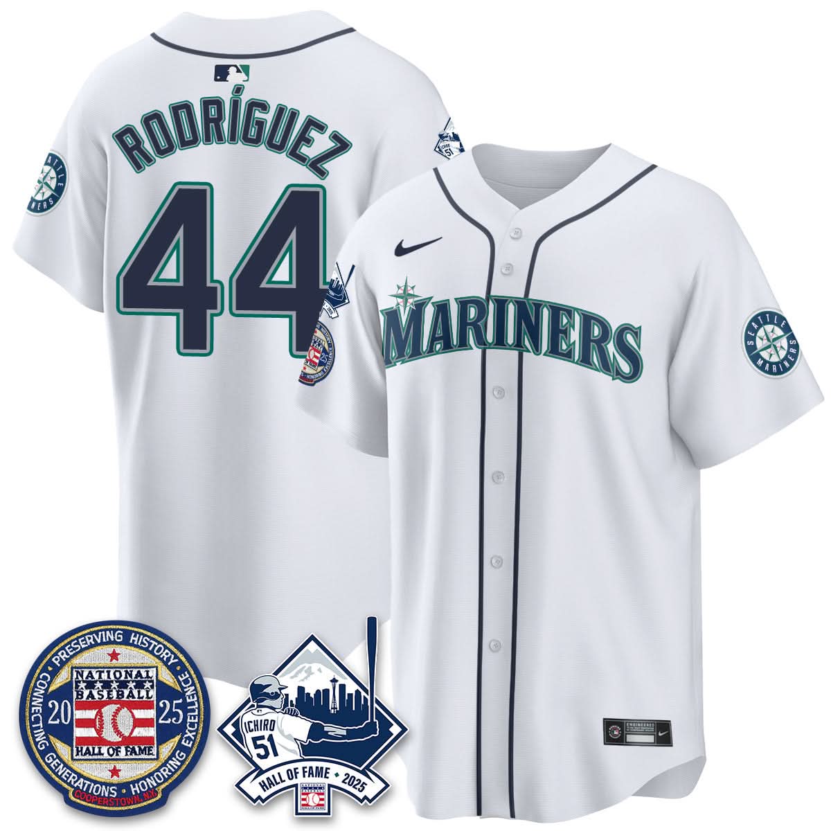 Seattle Mariners Ichiro Number Retirement Jersey V2 - Stitched