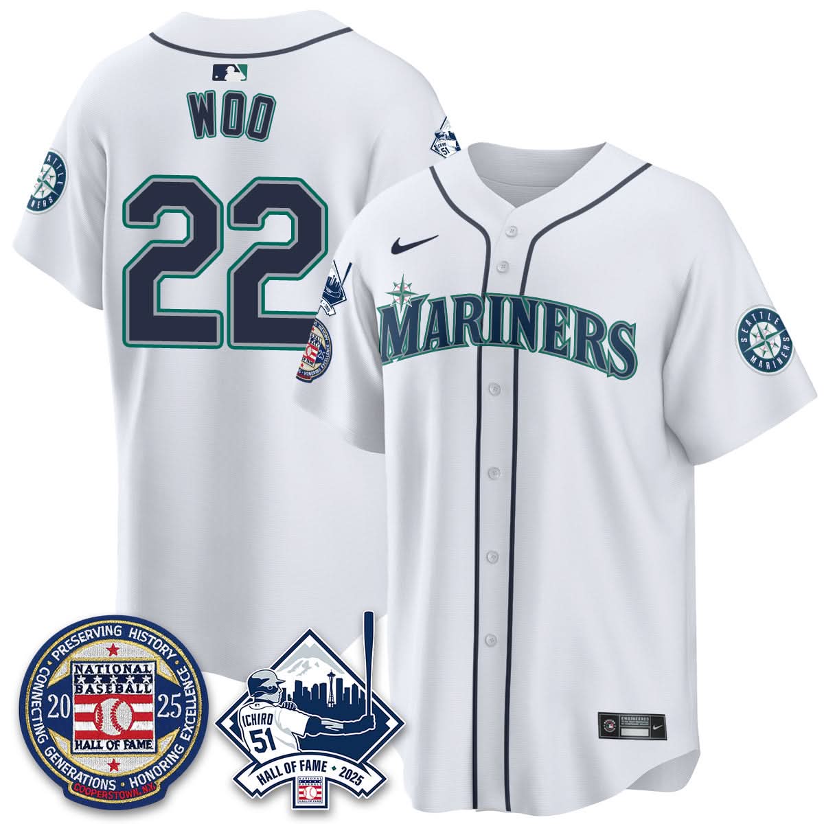 Seattle Mariners Ichiro Number Retirement Jersey V2 - Stitched