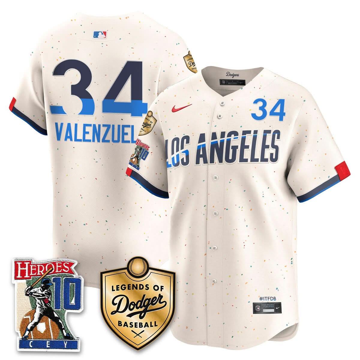 Los Angeles Dodgers Ron Cey "Legends Of LAD Baseball" Jersey - Stitched-Cuztomshoes