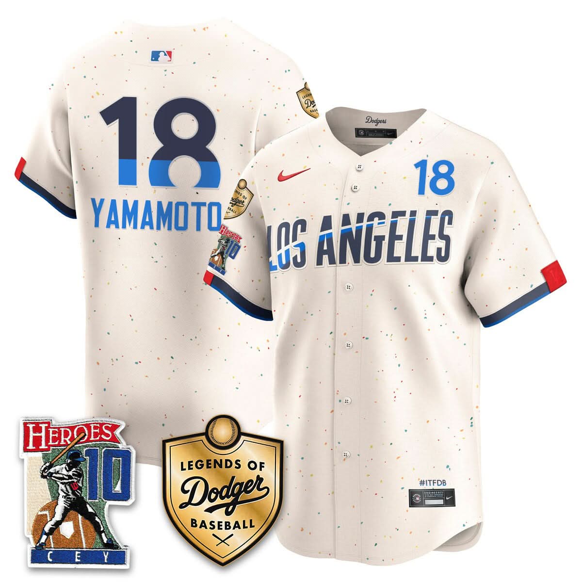 Los Angeles Dodgers Ron Cey "Legends Of LAD Baseball" Jersey - Stitched-Cuztomshoes
