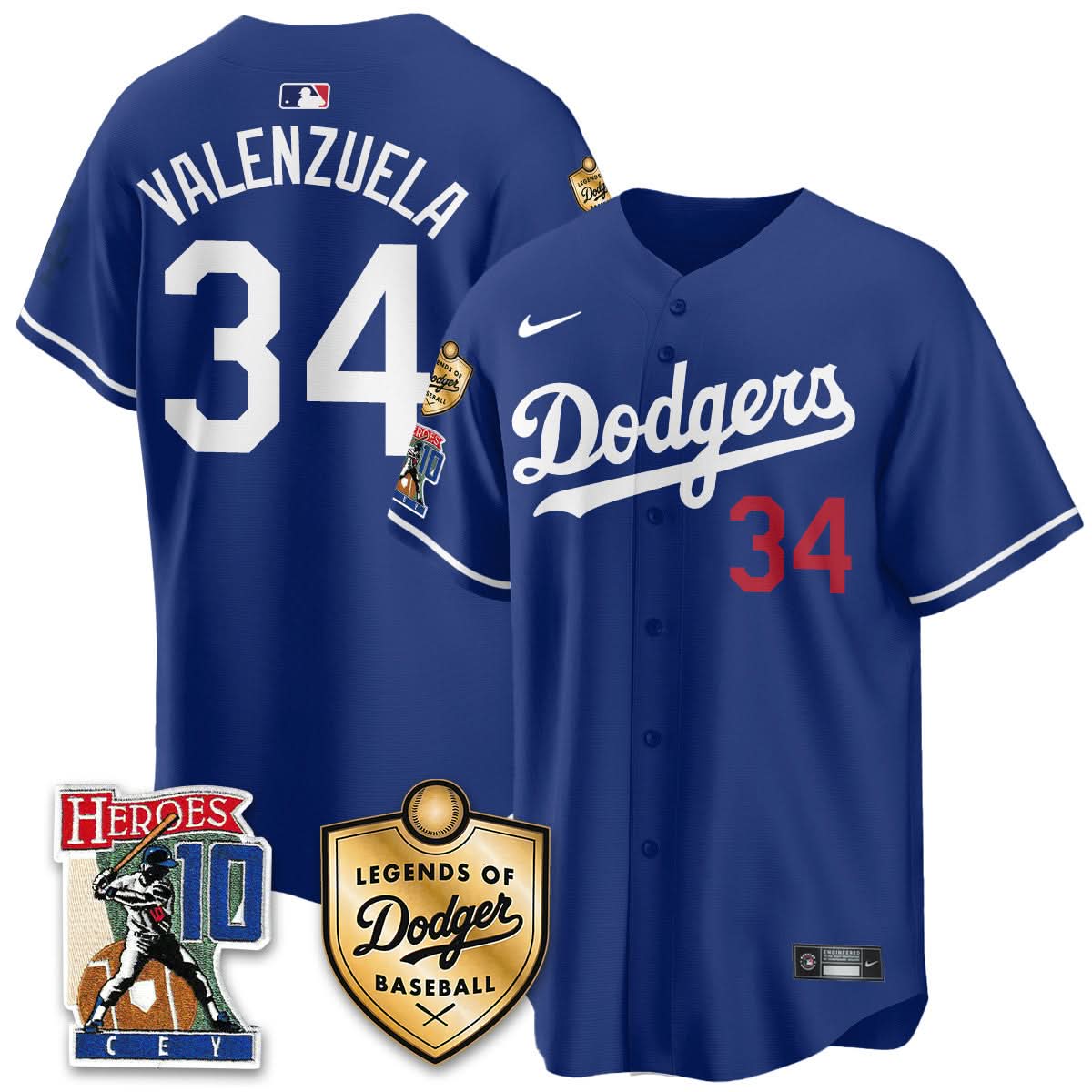 Los Angeles Dodgers Ron Cey "Legends Of LAD Baseball" Jersey - Stitched-Cuztomshoes