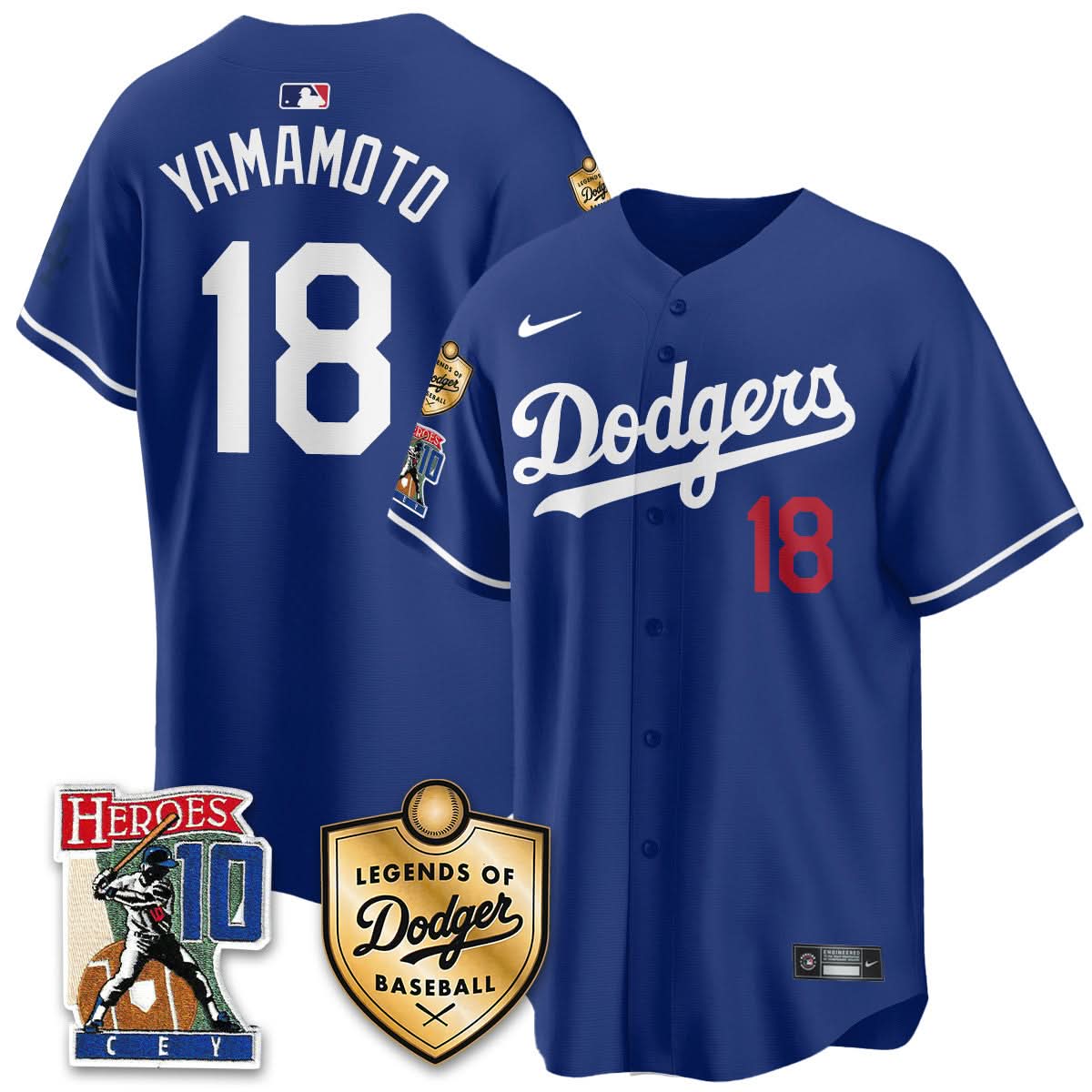 Los Angeles Dodgers Ron Cey "Legends Of LAD Baseball" Jersey - Stitched-Cuztomshoes