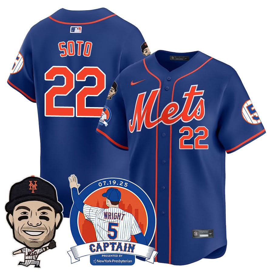 New York Mets David Wright "NYM Legend" Jersey V2 - Stitched