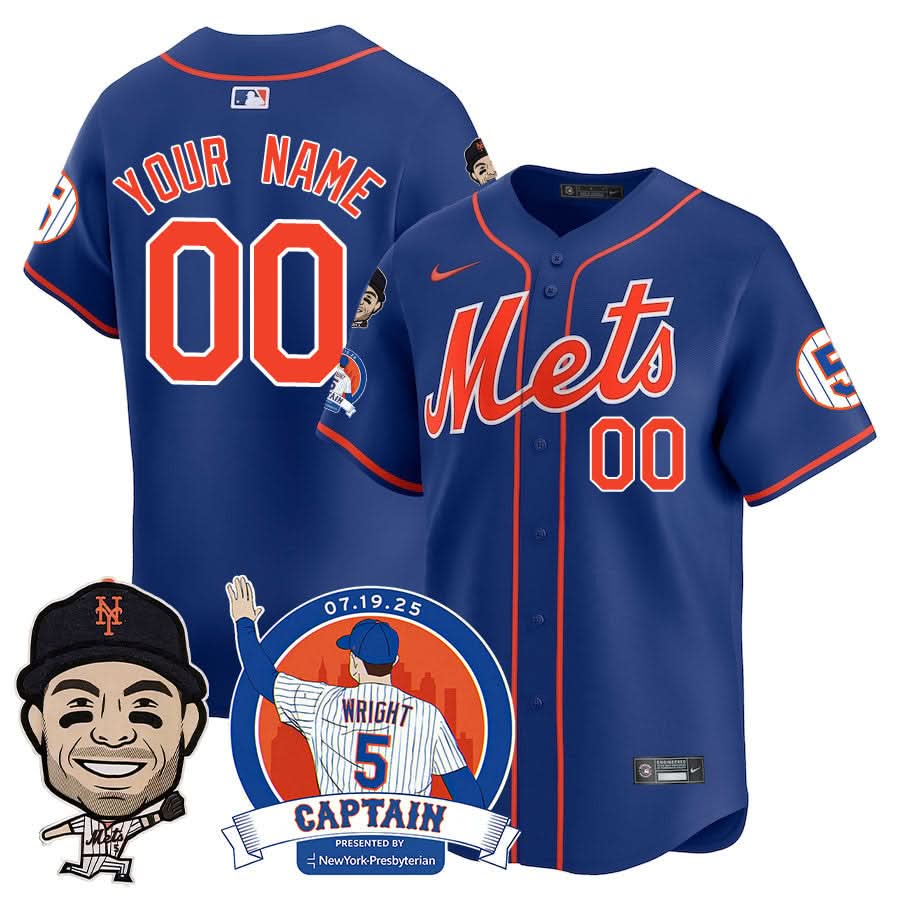 New York Mets David Wright "NYM Legend" Jersey V2 - Stitched