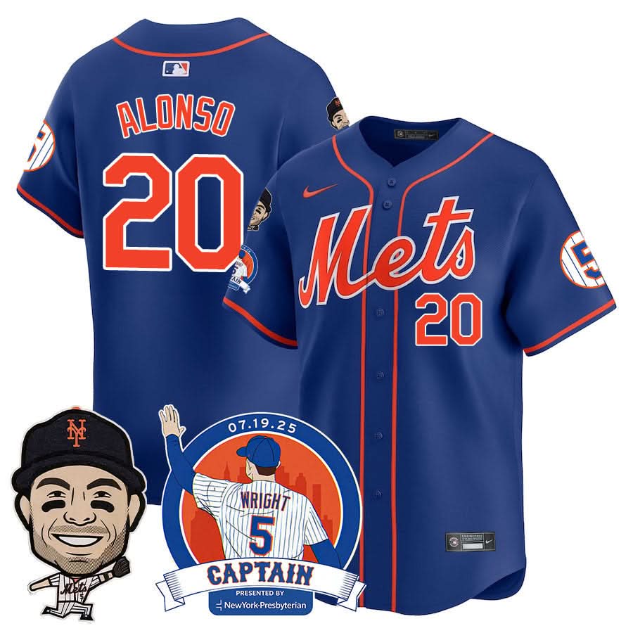 New York Mets David Wright "NYM Legend" Jersey V2 - Stitched
