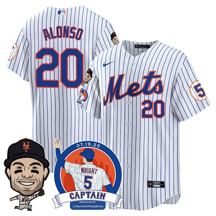 New York Mets David Wright "NYM Legend" Jersey V2 - Stitched