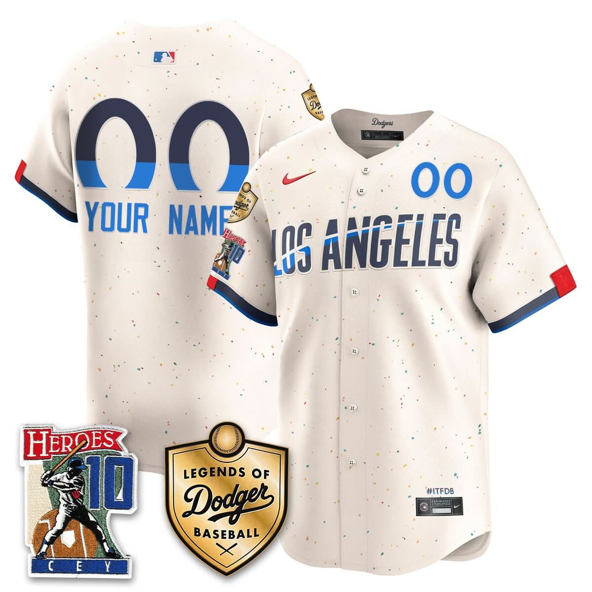 Los Angeles Dodgers Ron Cey "Legends Of LAD Baseball" Custom Jersey - Stitched-Cuztomshoes