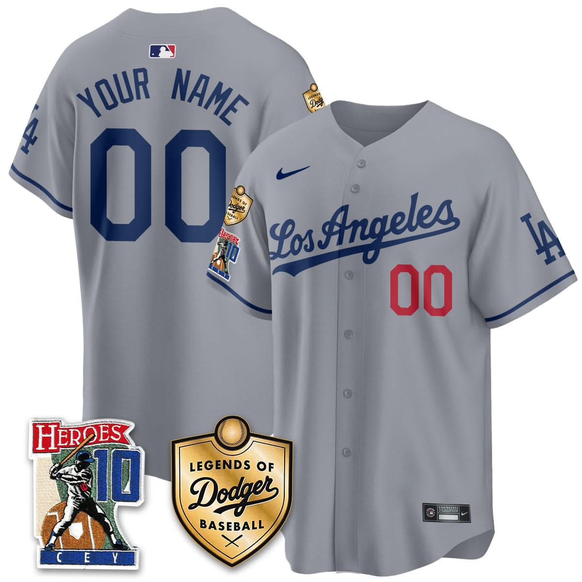 Los Angeles Dodgers Ron Cey "Legends Of LAD Baseball" Custom Jersey - Stitched-Cuztomshoes