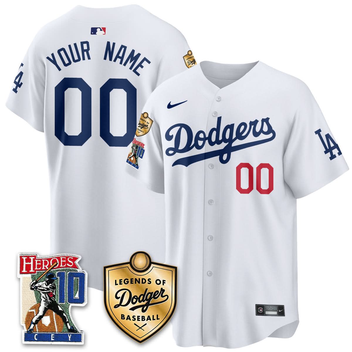 Los Angeles Dodgers Ron Cey "Legends Of LAD Baseball" Custom Jersey - Stitched-Cuztomshoes