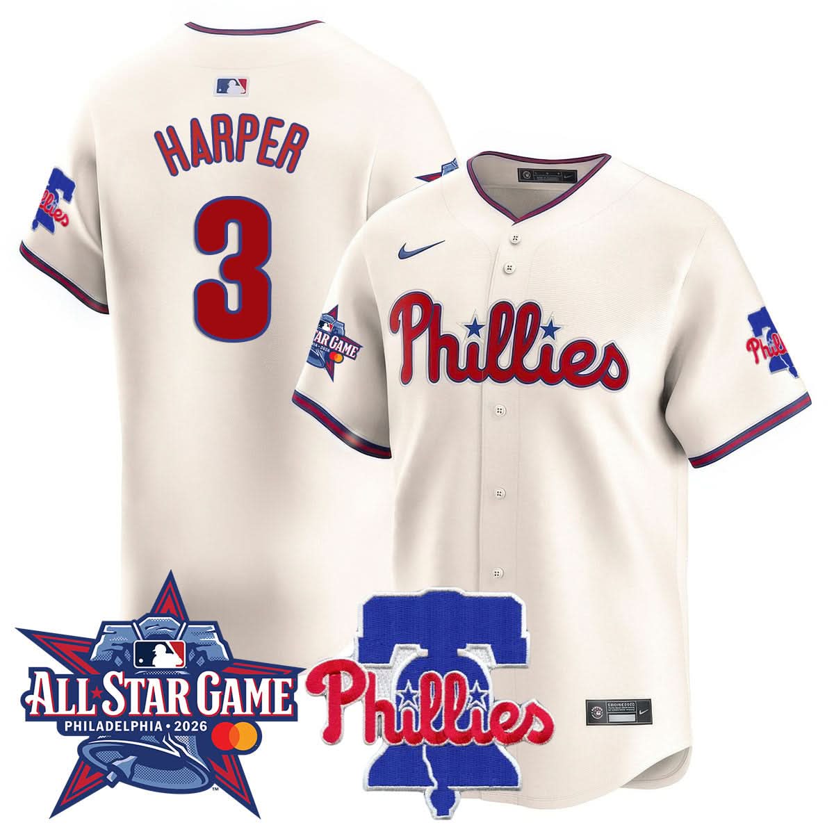 Philadelphia Phillies 2026 All-Star Jersey - Stitched