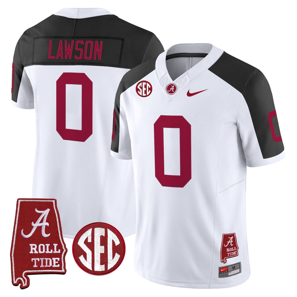 Alabama Crimson Tide Throwback Vapor Limited Jersey - Alabama Map