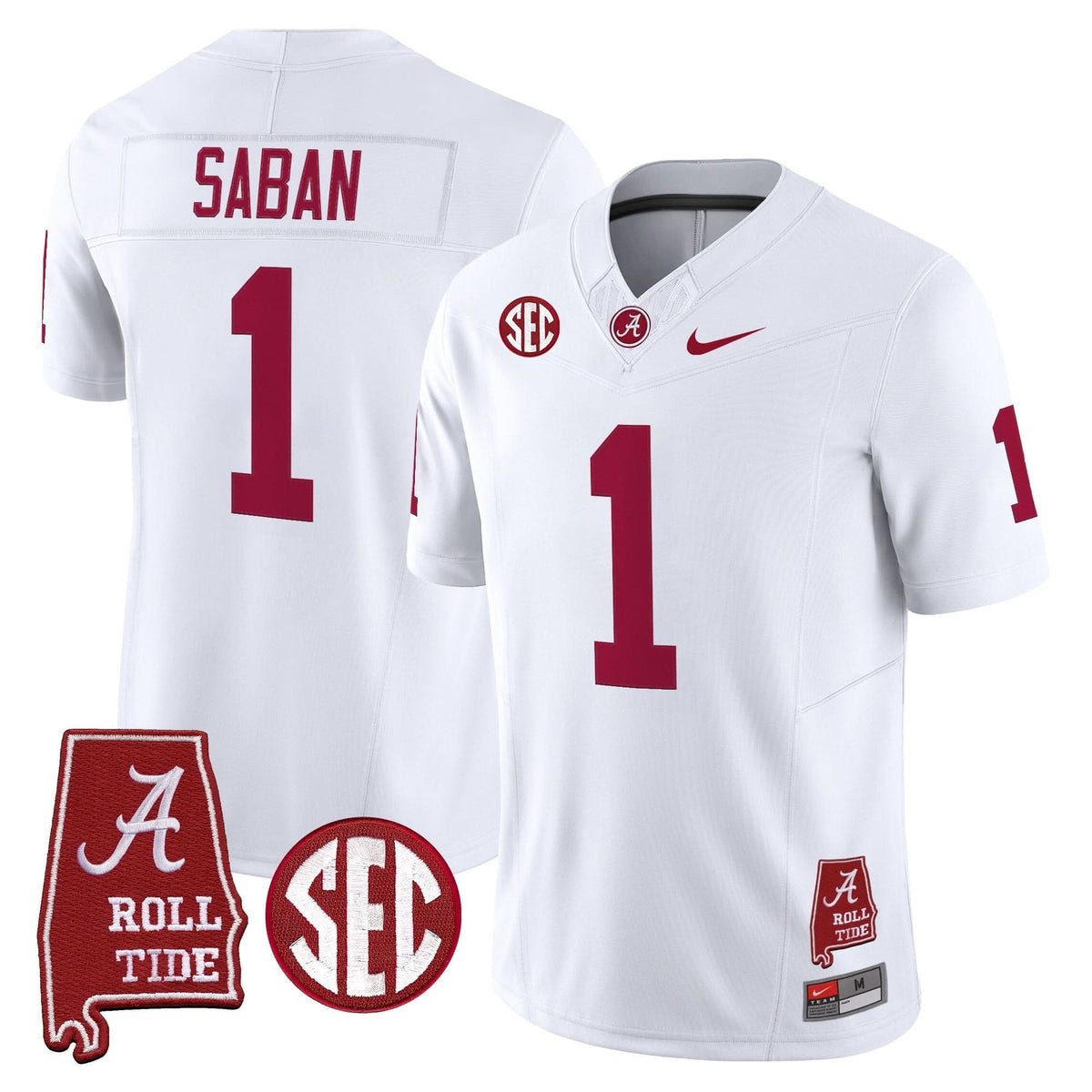 Alabama Crimson Tide Throwback Vapor Limited Jersey - Alabama Map