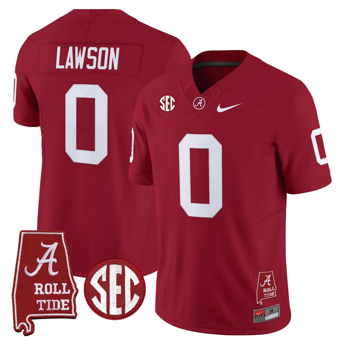 Alabama Crimson Tide Throwback Vapor Limited Jersey - Alabama Map