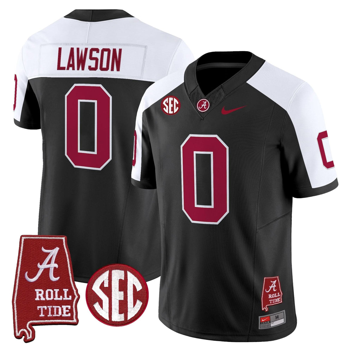 Alabama Crimson Tide Throwback Vapor Limited Jersey - Alabama Map