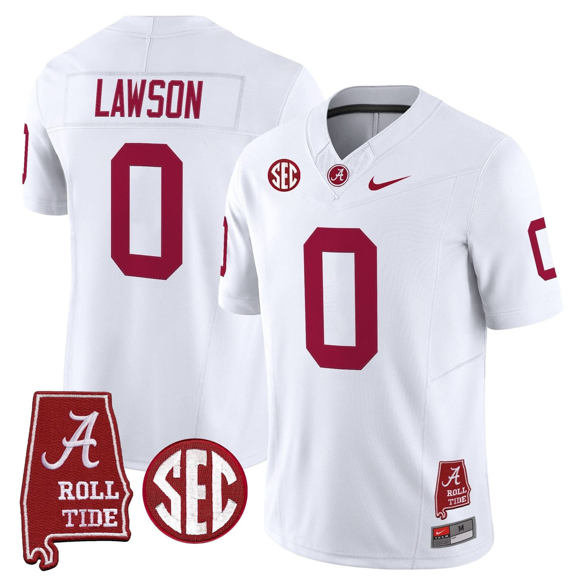 Alabama Crimson Tide Throwback Vapor Limited Jersey - Alabama Map