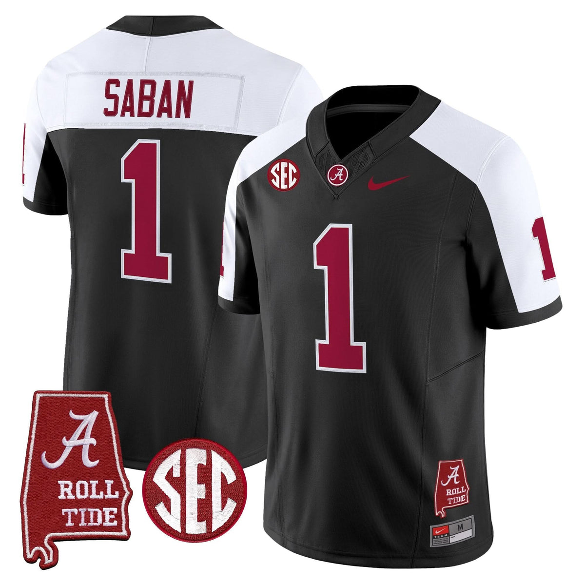 Alabama Crimson Tide Throwback Vapor Limited Jersey - Alabama Map