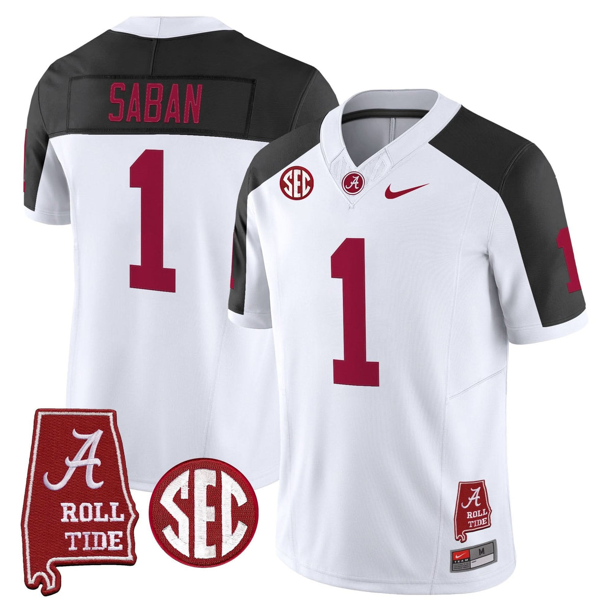 Alabama Crimson Tide Throwback Vapor Limited Jersey - Alabama Map
