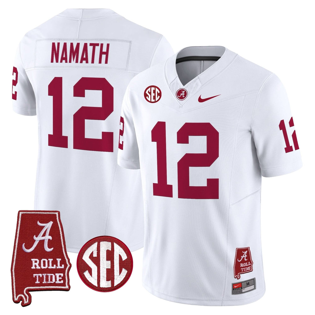 Alabama Crimson Tide Throwback Vapor Limited Jersey - Alabama Map