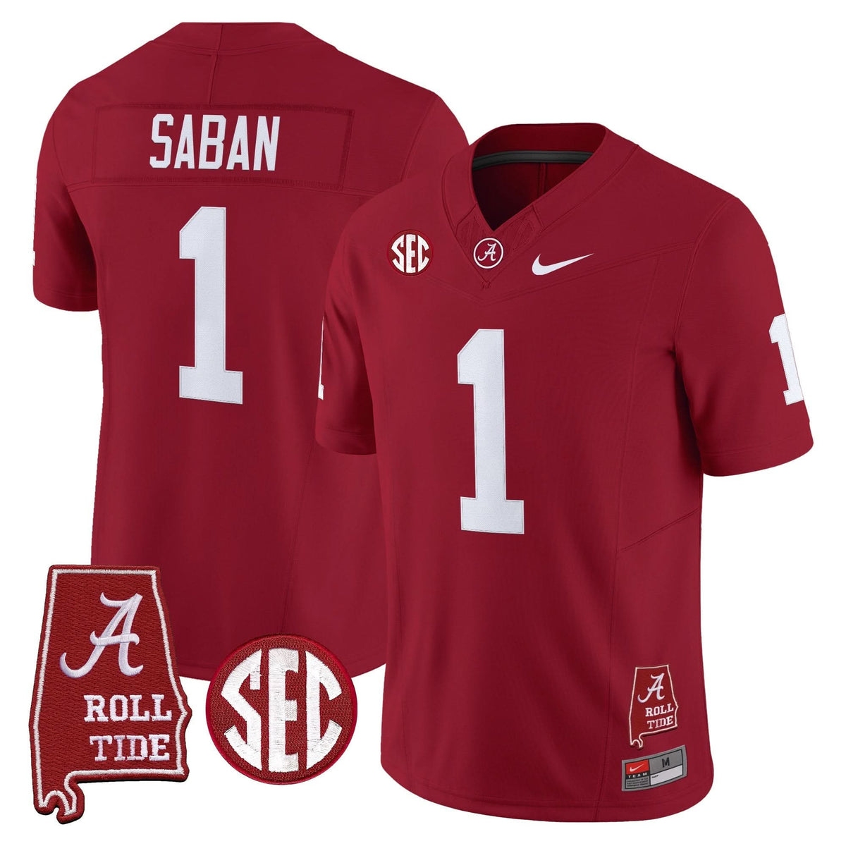 Alabama Crimson Tide Throwback Vapor Limited Jersey - Alabama Map