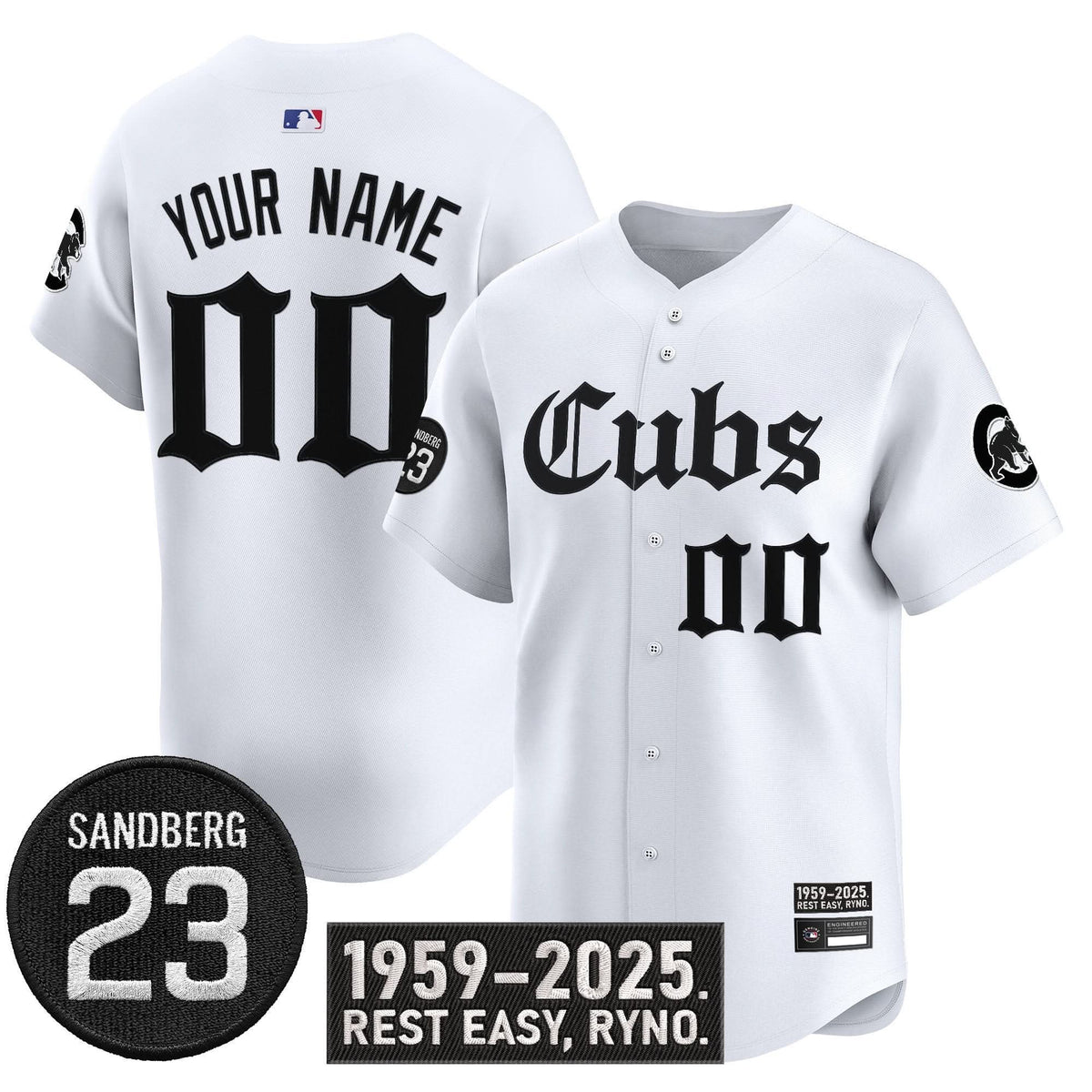 Chicago Cubs 'Ryne Sandberg Tribute' Vapor Premier Limited Custom Jersey - Stitched