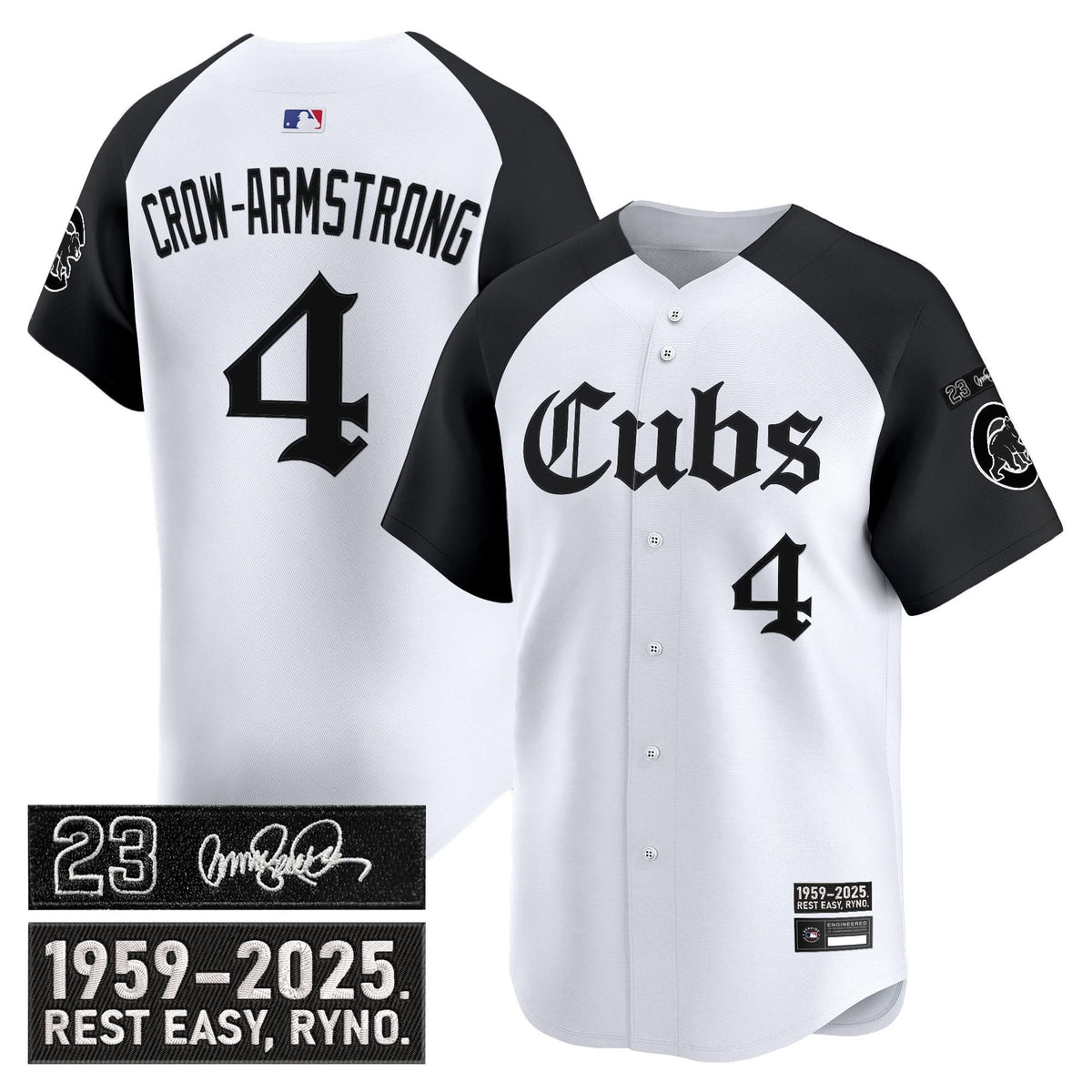 Chicago Cubs 'Ryne Sandberg Tribute' Vapor Premier Limited Jersey - Gothic Edition - Stitched
