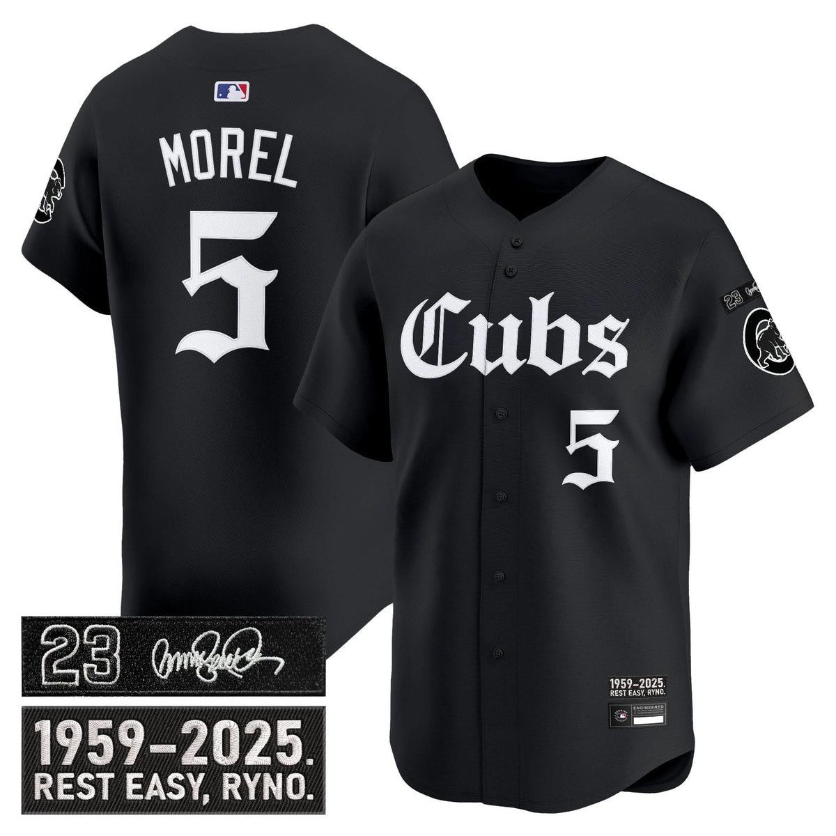 Chicago Cubs 'Ryne Sandberg Tribute' Vapor Premier Limited Jersey - Gothic Edition - Stitched