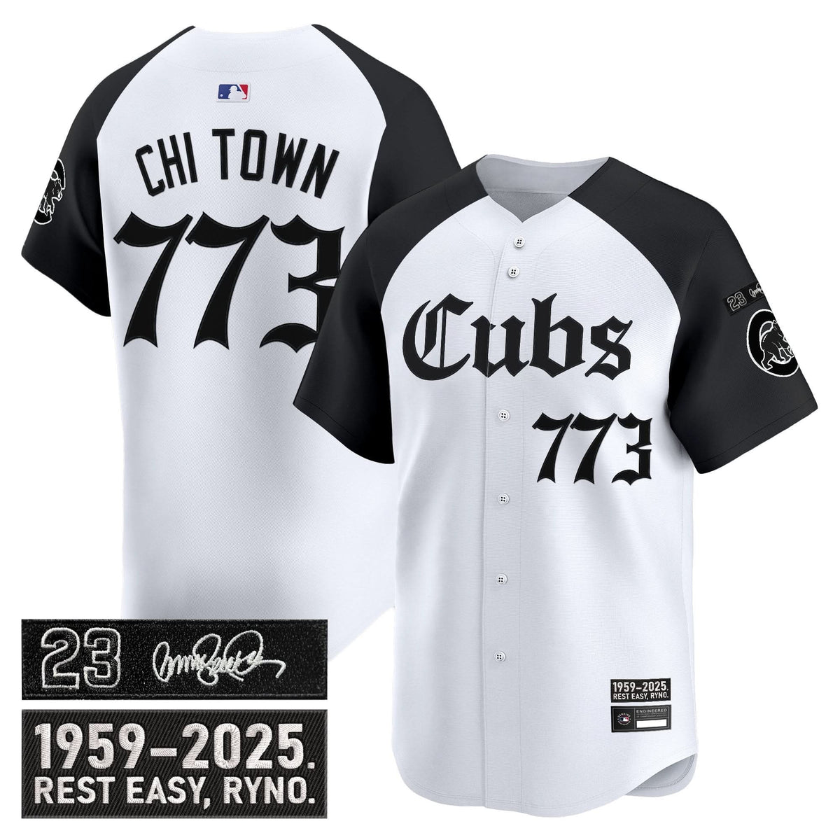 Chicago Cubs 'Ryne Sandberg Tribute' Vapor Premier Limited Jersey - Gothic Edition - Stitched