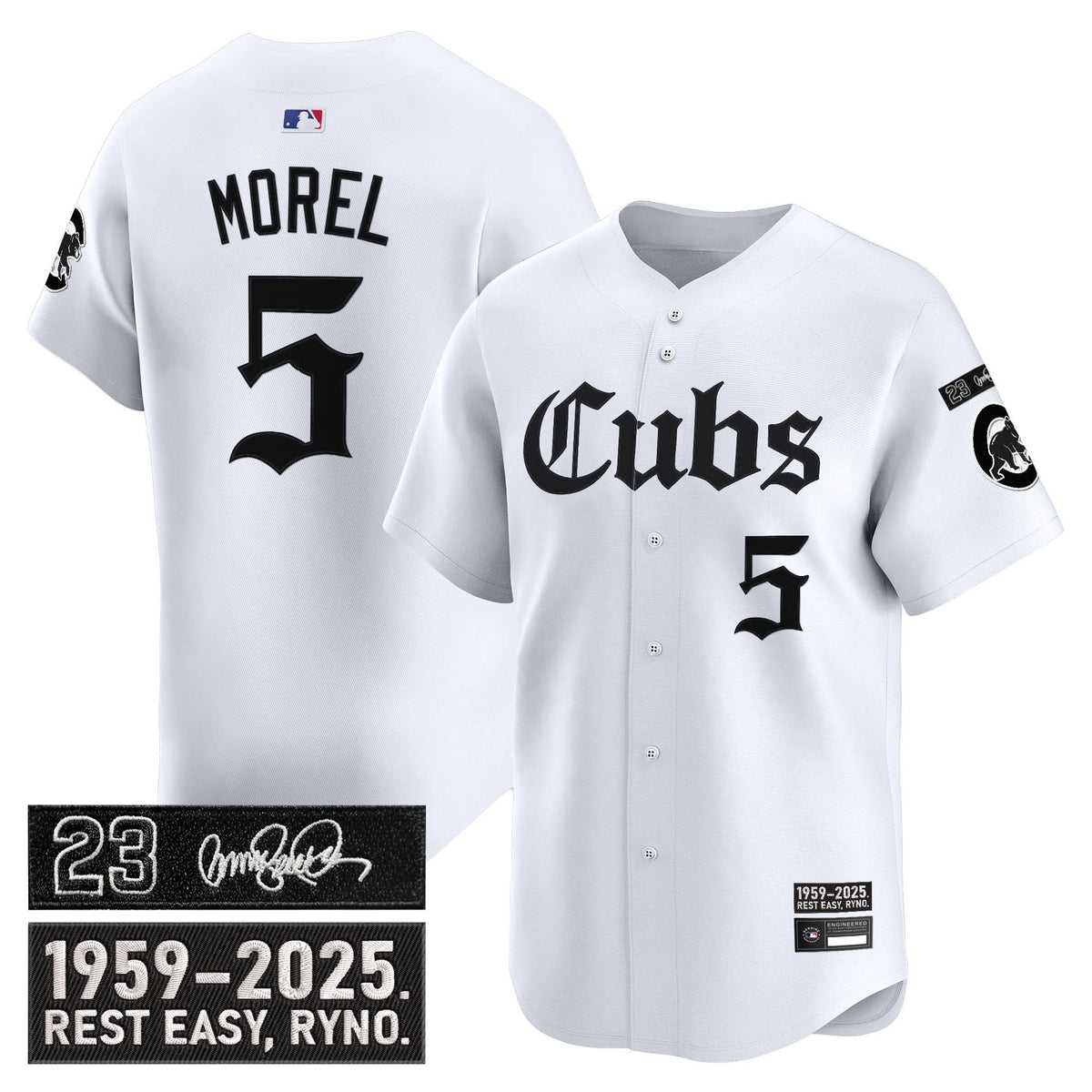 Chicago Cubs 'Ryne Sandberg Tribute' Vapor Premier Limited Jersey - Gothic Edition - Stitched